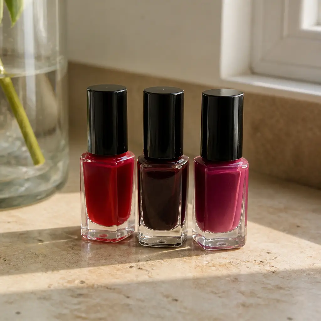 Mini Nail Polish Trio — Three small bottles in deep winter shades fill a stocking better than one full size bottle ever could. Cheap christmas gift ideas