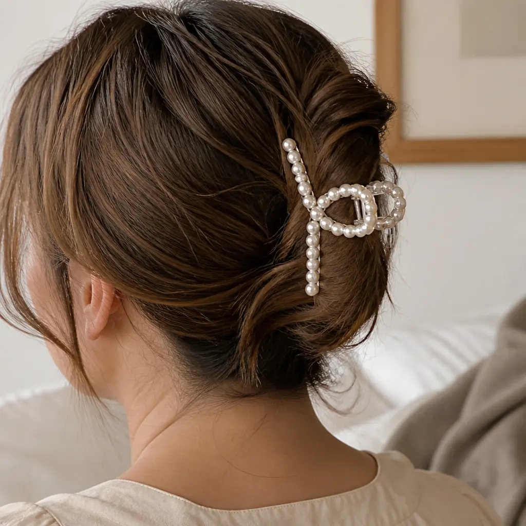 Pearl Hair Clips — These are having a real moment again, and for good reason, they dress up a plain ponytail in about four seconds. Cheap christmas gift ideas