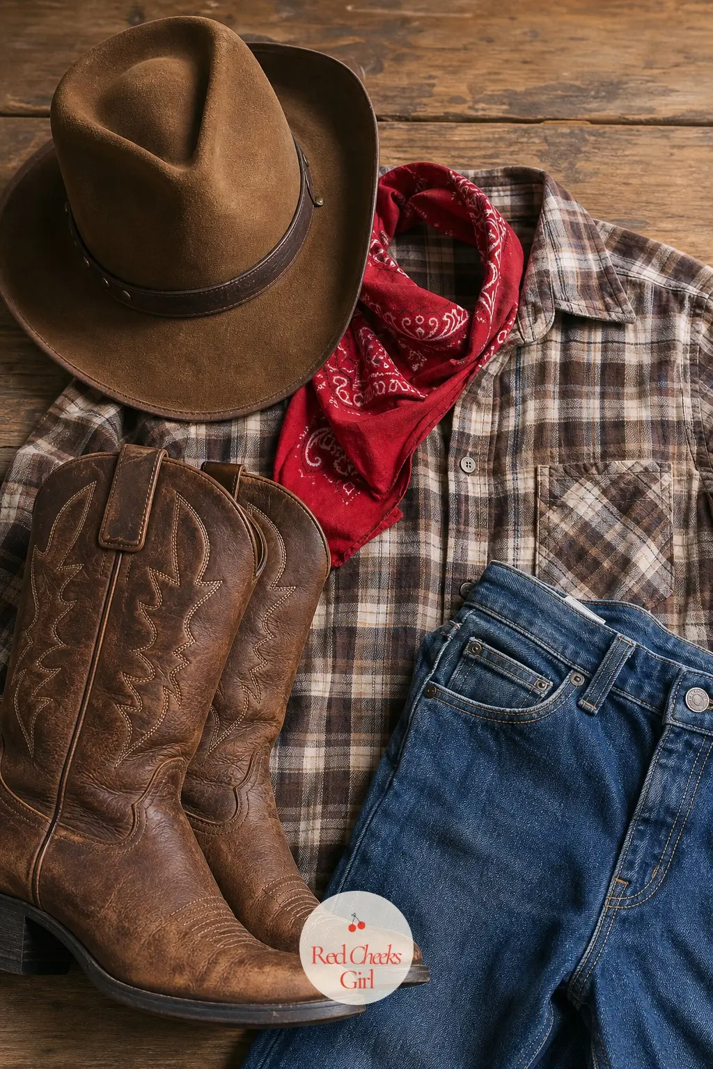 Cowboy With Boots and a Hat