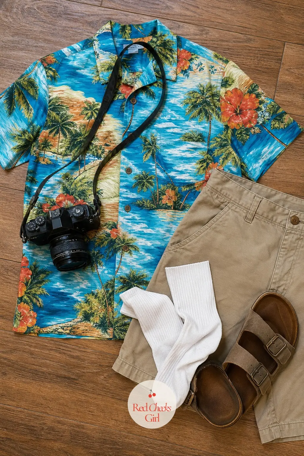 Tourist With Hawaiian Shirt and Camera