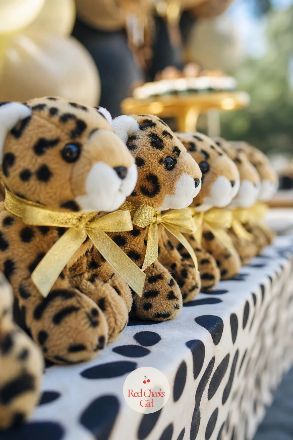 Mini Plush Big Cats — A favor box is easy to set down and forget. Cheetah print birthday party ideas