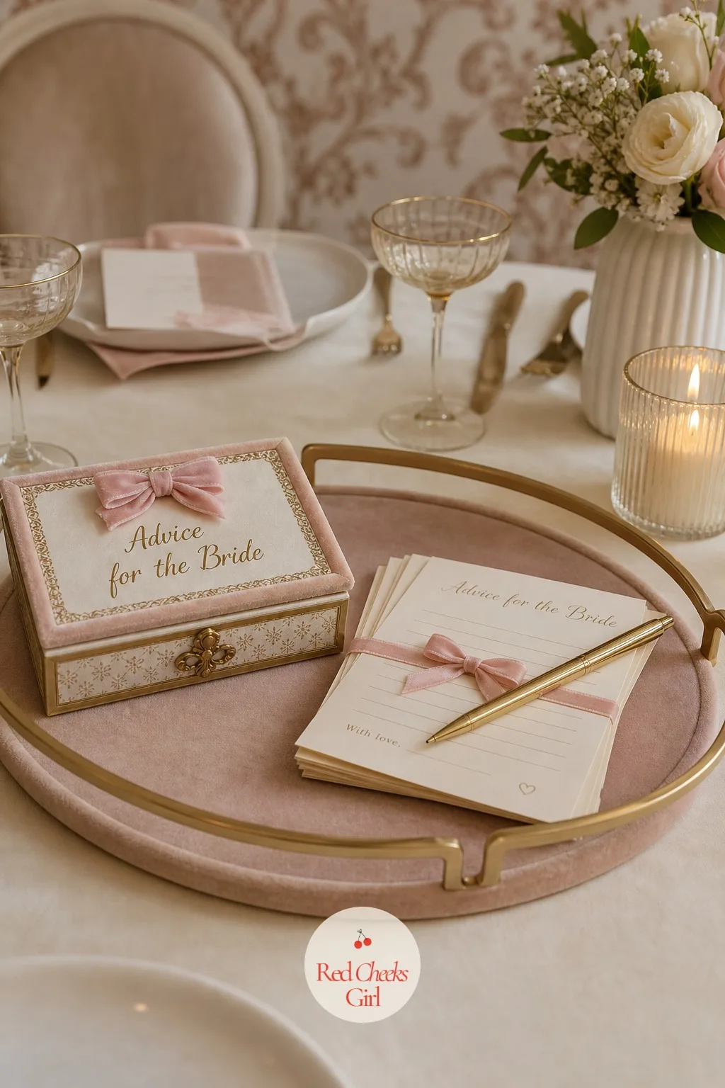 An Advice Cards Round for the Bride — At some point the night should slow down and turn toward the bride directly, and a stack of blank cards does that gently.