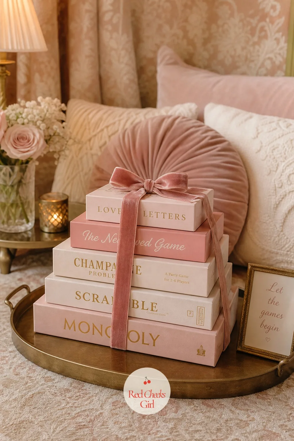 Board Games Stacked by the Pillows — Not every group wants a structured game with rules read aloud, but a stack of boxes within reach almost always gets picked