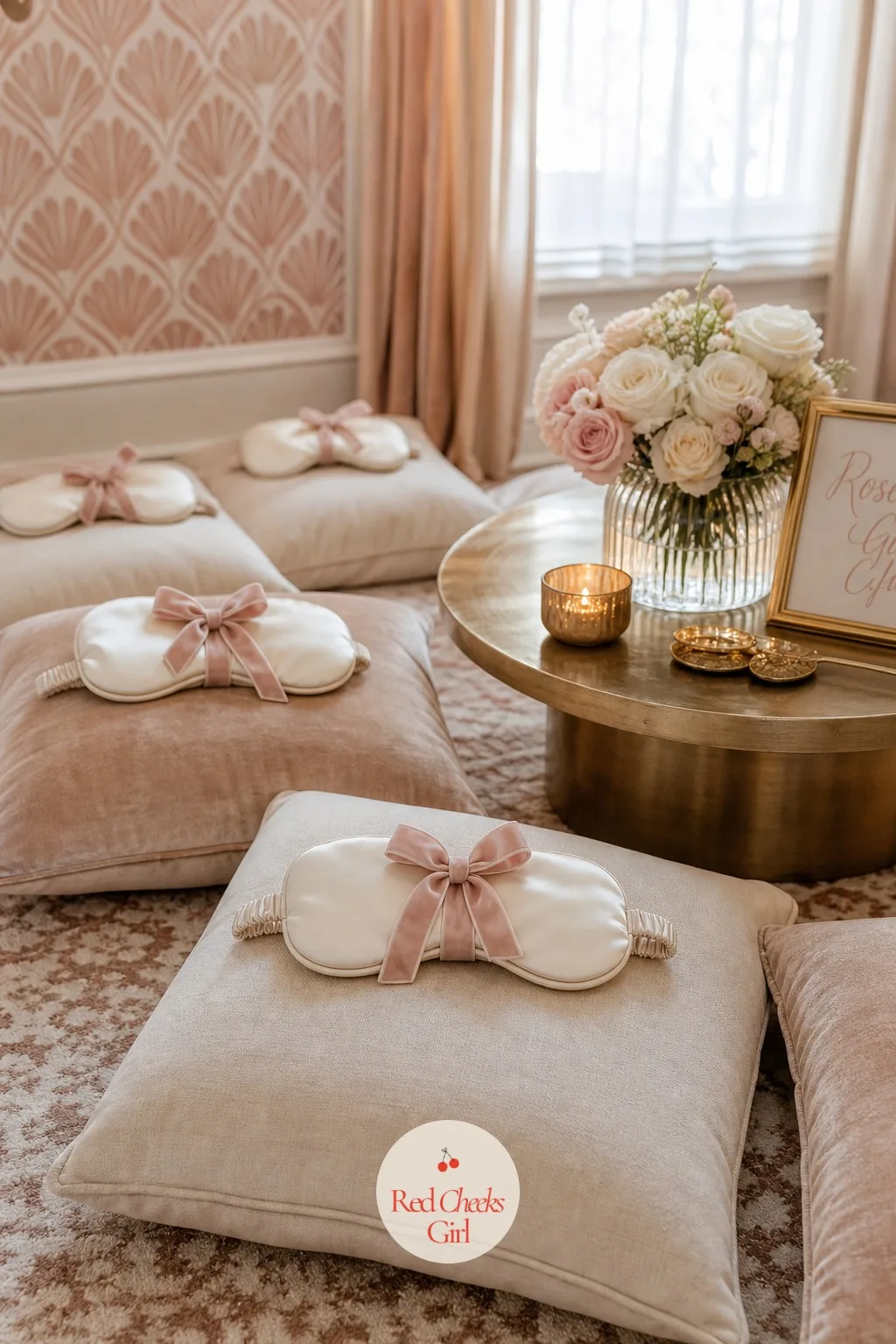 Sleep Mask Favors — Everyone eventually heads toward actual sleep, and a small gift at that exact moment lands better than one handed out at the start of the