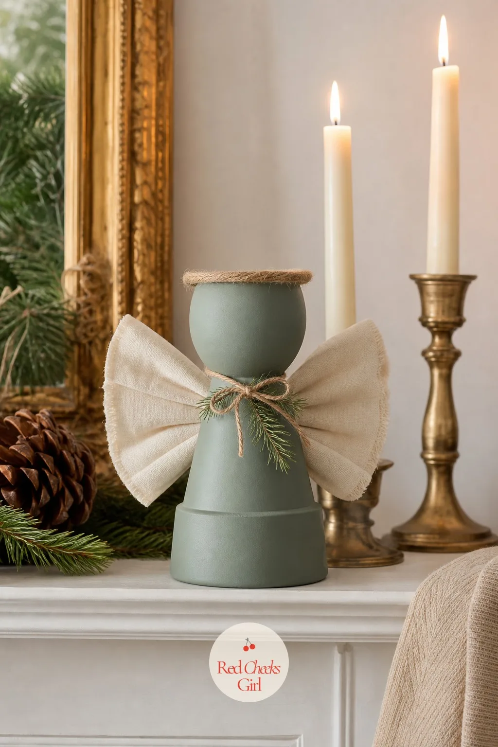 Clay Pot Angel — An upturned terracotta pot already has the shape of a gown, which is the whole reason this craft works. Christmas angel crafts