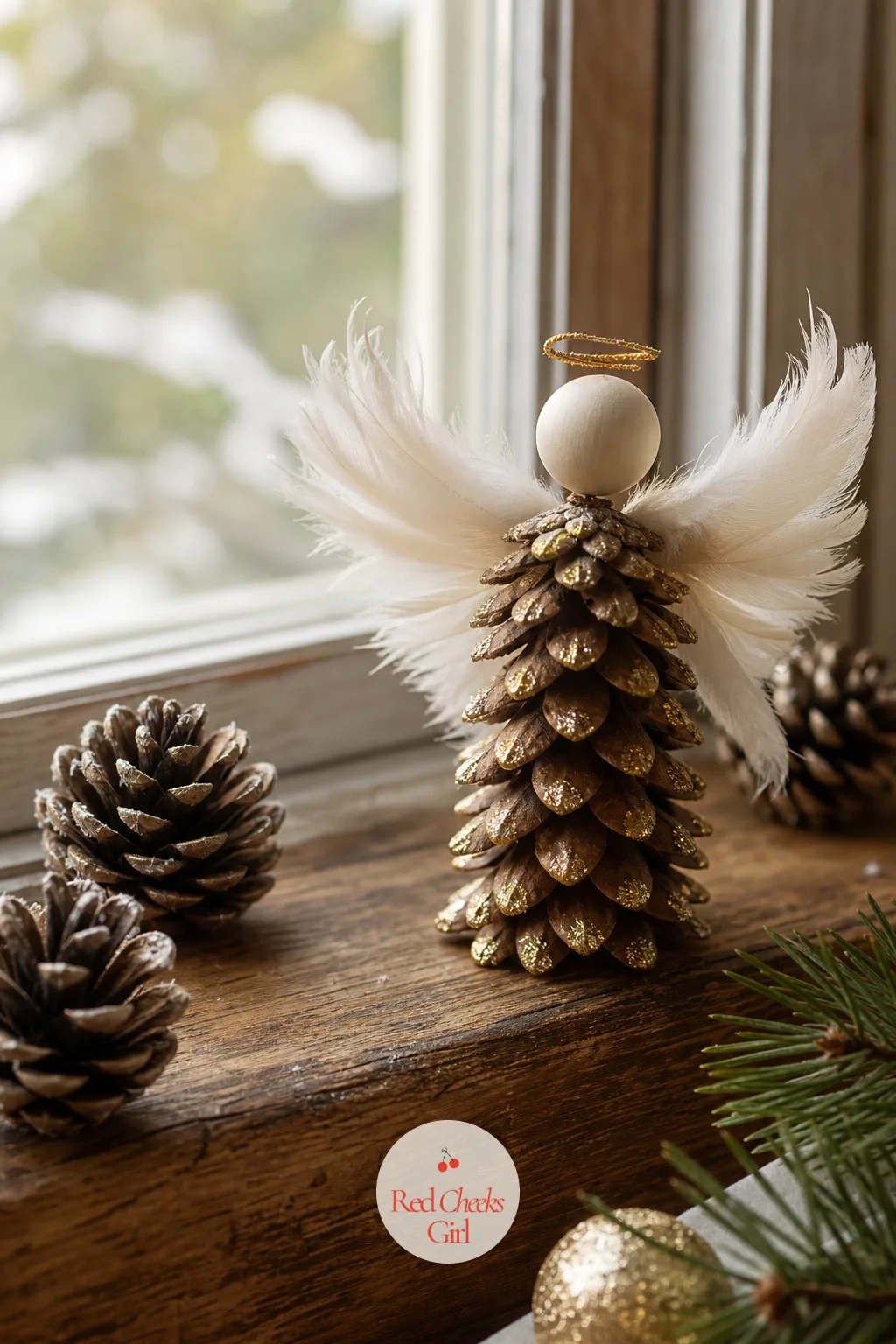 Pinecone Angel — A walk to gather pinecones does more for the mood of a December afternoon than most of what is on this list, and the craft itself only takes