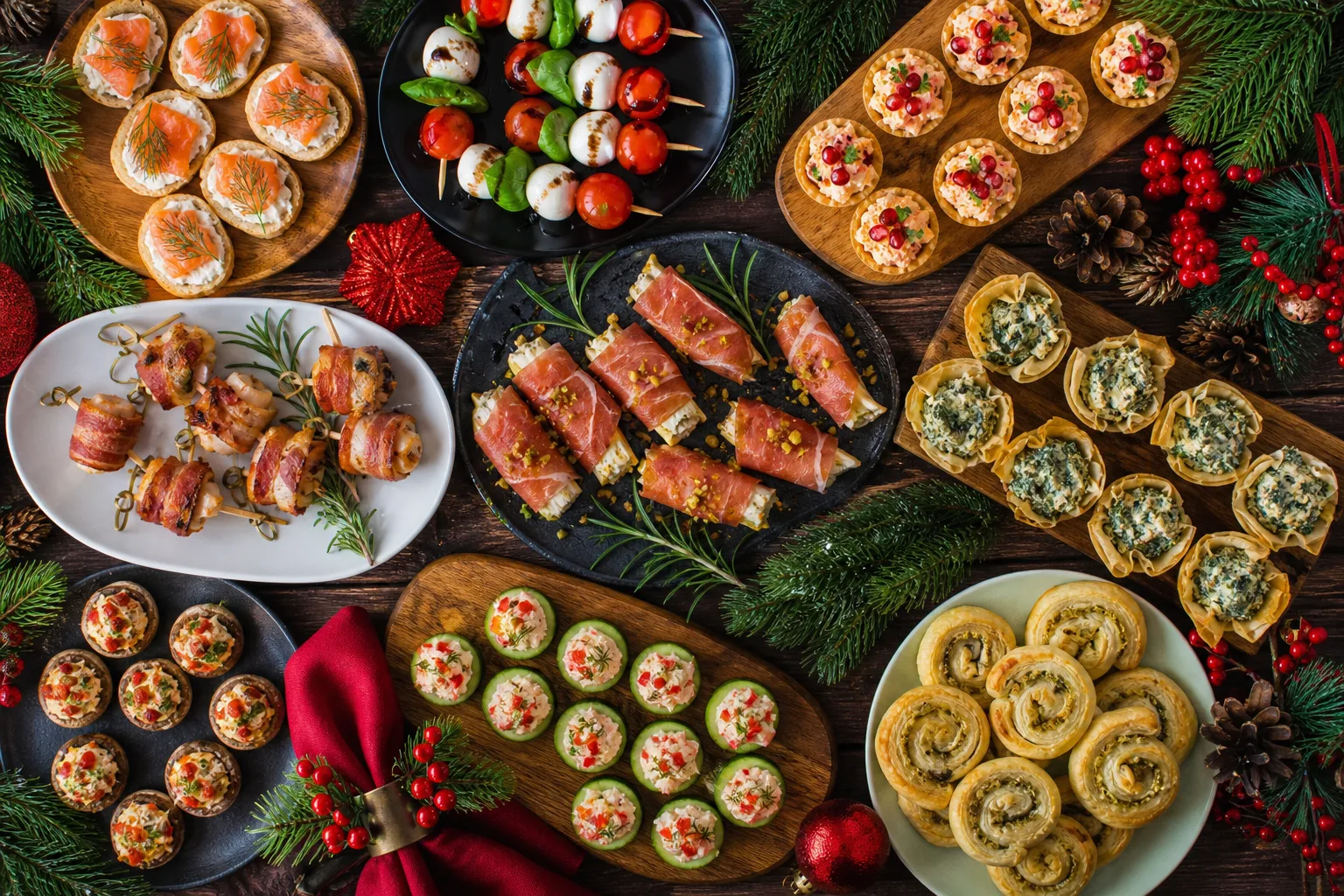 Christmas Appetizers: 12 Party Themes and Recipe Collections