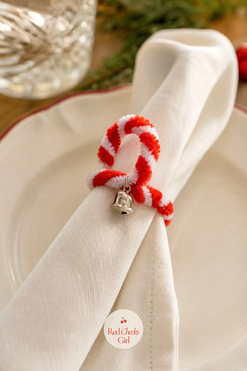 Pipe Cleaner Candy Cane Napkin Rings — Napkin rings always look like an adult bought them, which is exactly why a kid making their own feels like a small act