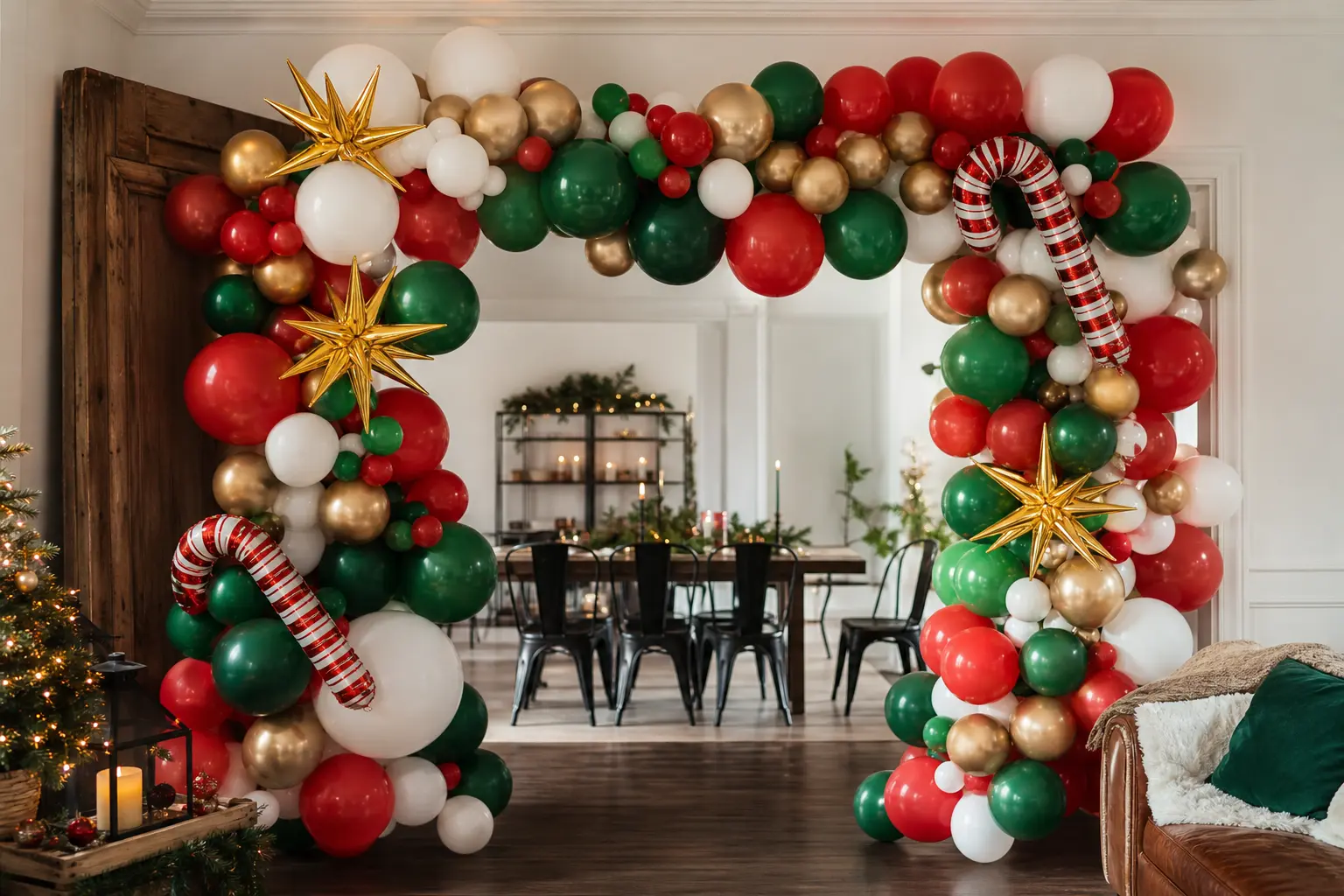 14 Christmas Balloon Arch Ideas Worth Every Pump