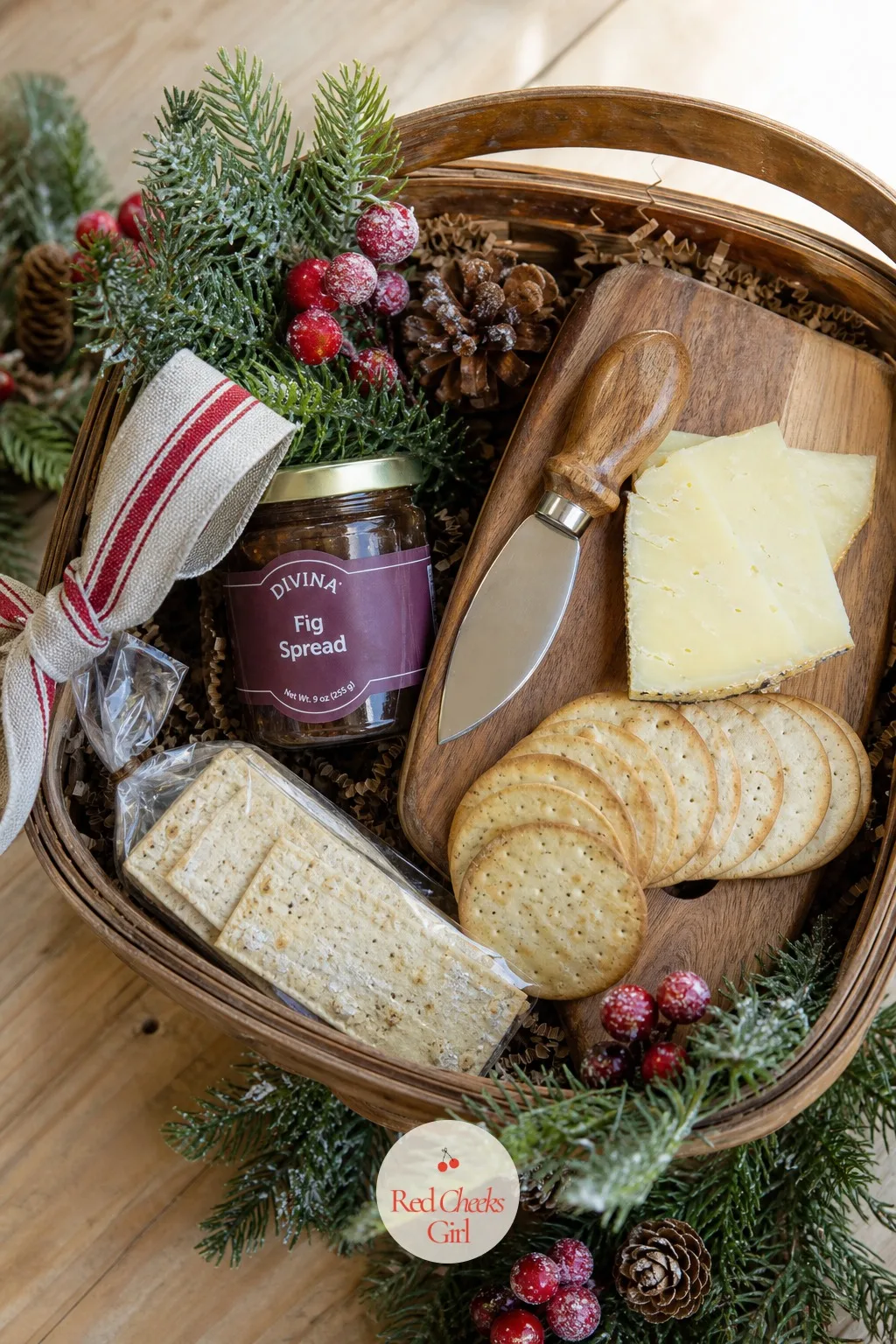 Cheese and Cracker Board Basket — This is for the person who hosts without ever being asked to, and never gets thanked properly for the spread she always pulls