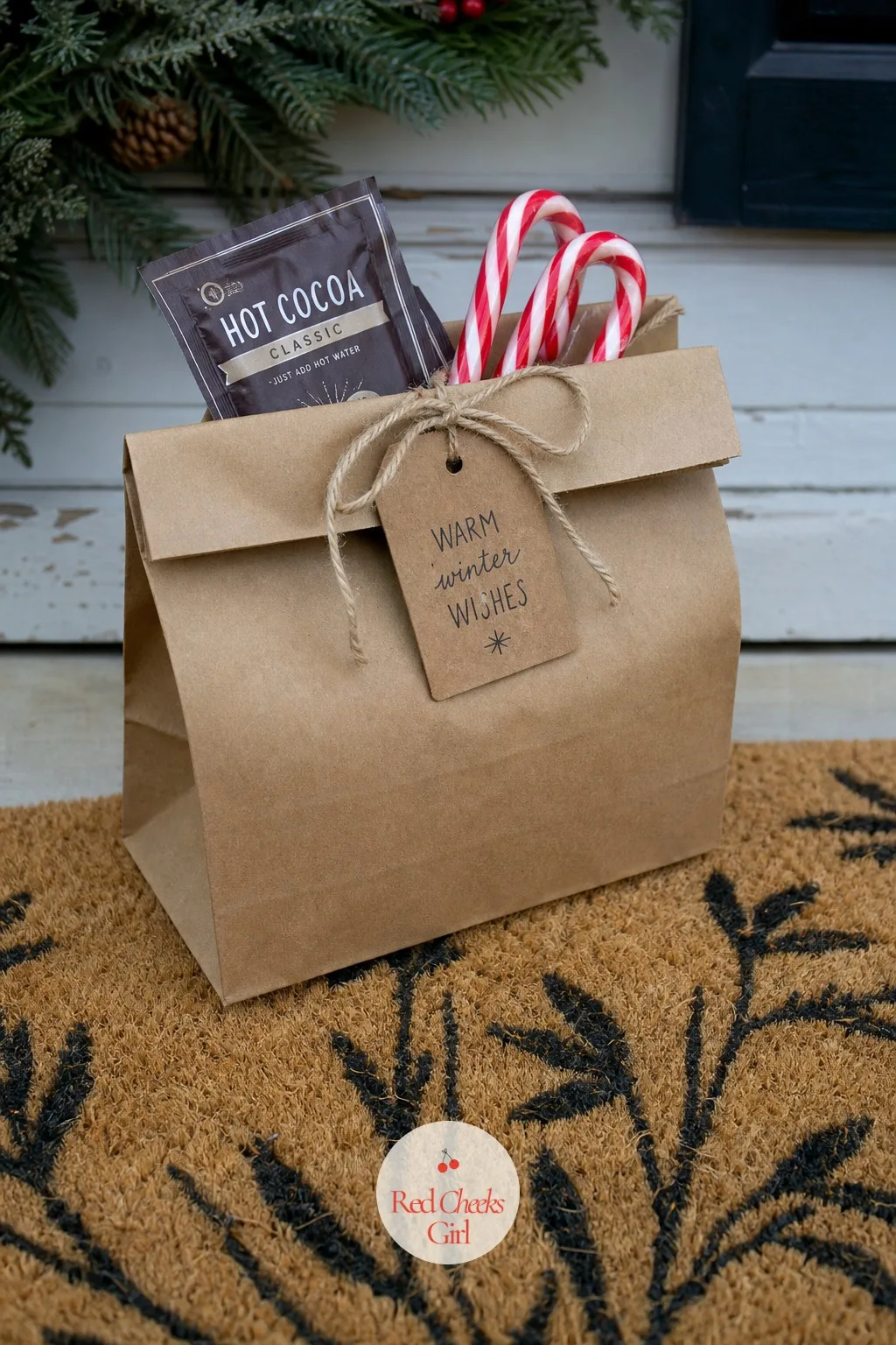 Neighbor's Porch Basket — You owe the neighbor across the street something, but not an hour of your weekend. Christmas basket gift ideas