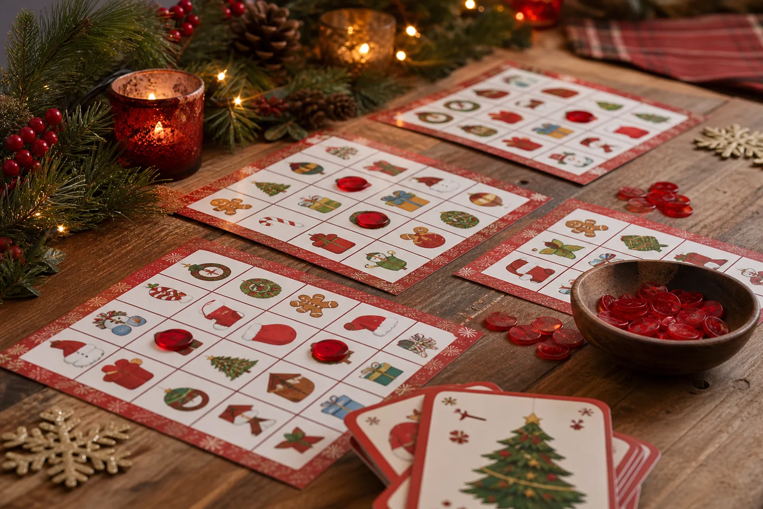 10 Free Printable Christmas Bingo Games for Toddlers, Tweens and the Whole Family Table