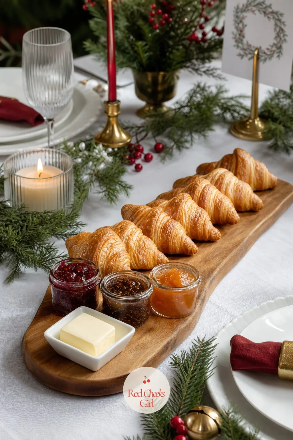A Croissant and Jam Flight — A basket of croissants is fine. Christmas brunch ideas
