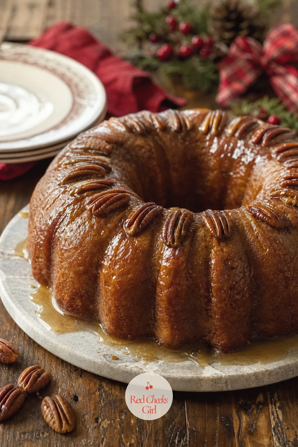 Pecan Praline Bundt — Brown sugar and toasted pecans built right into the batter give this one a flavour closer to pecan pie than to a classic cake, which is