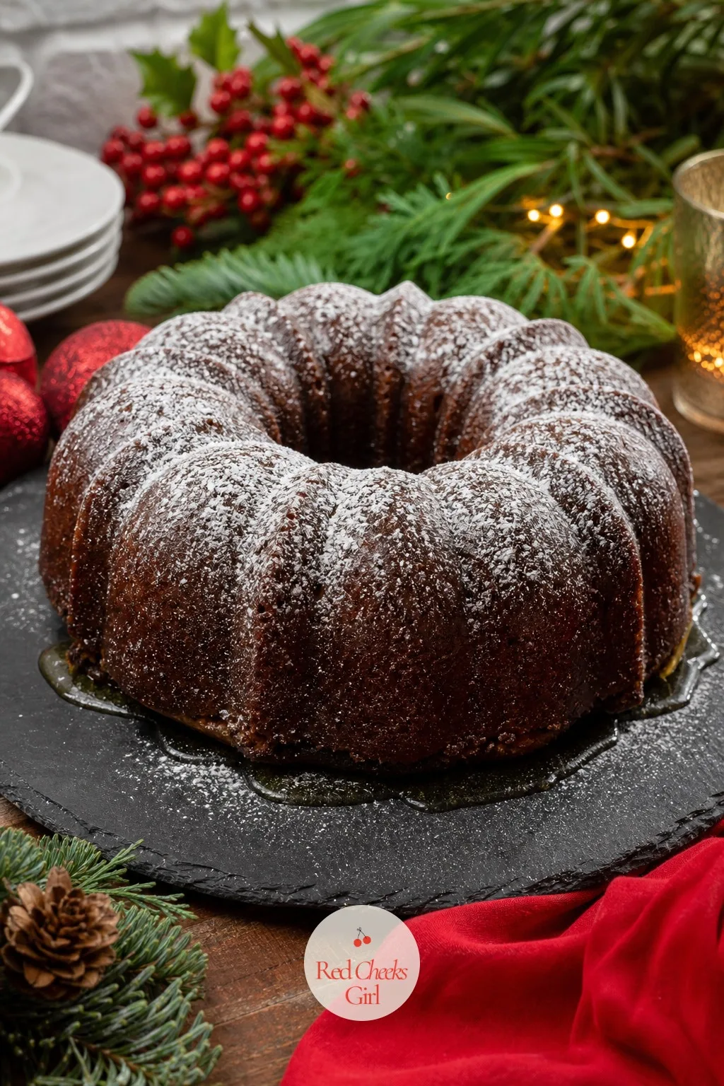 Rum Cake Bundt — The cake that announces itself before anyone sees it, because a rum soak brushed over the warm cake fills the whole kitchen with it. Christmas