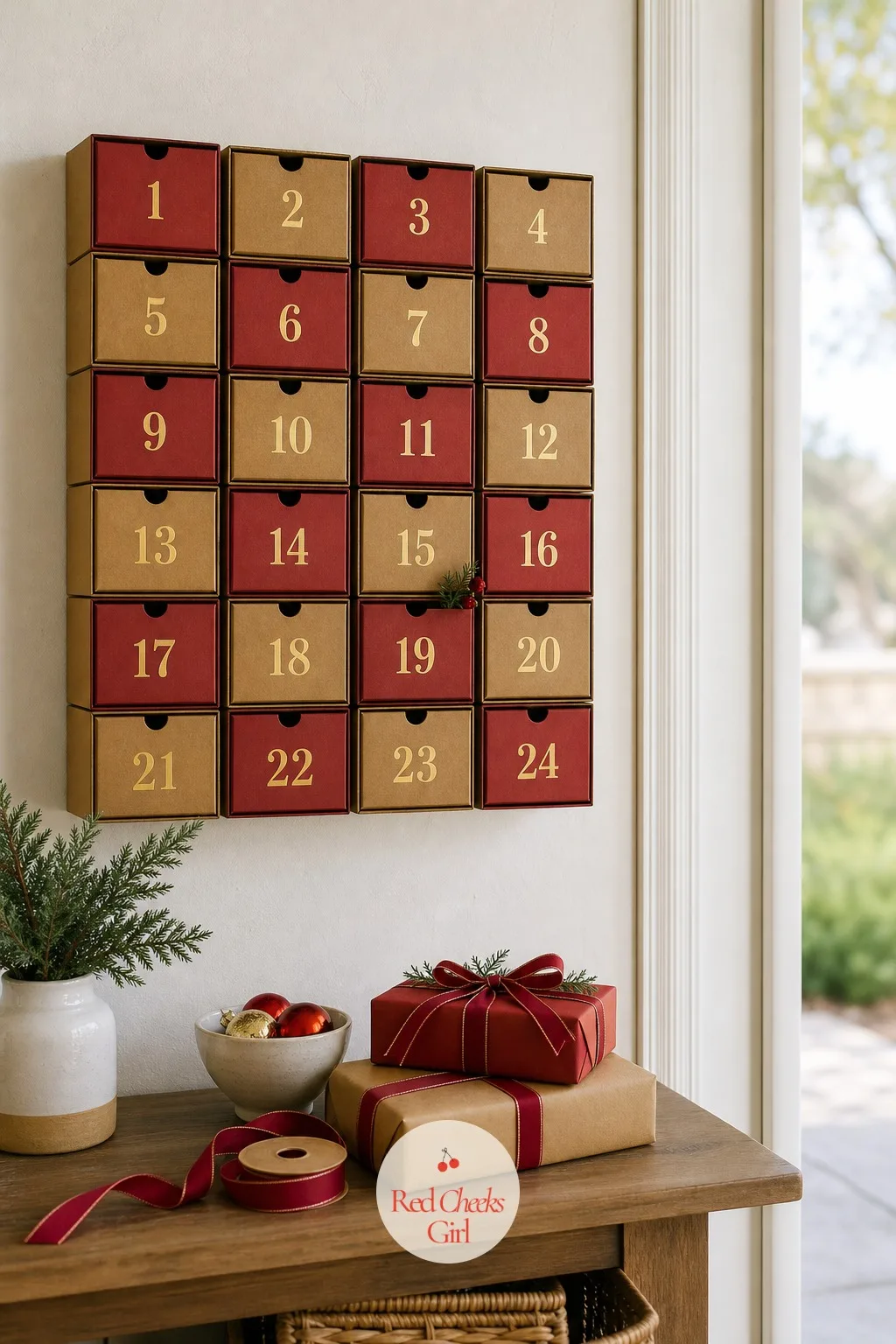 The Build-Your-Own Advent Calendar Box — Shop advent calendars taste like chalk and cost more than the chocolate inside is worth. Christmas cardboard crafts