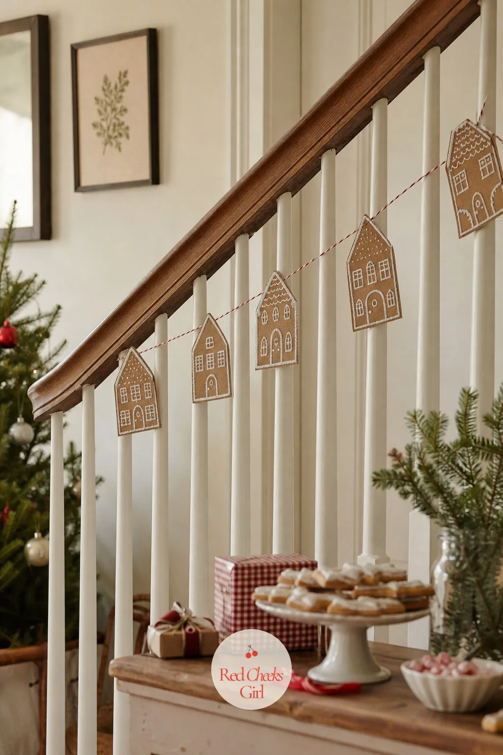 The Hand-Drawn Gingerbread Garland — A paper garland tears the first time someone brushes past it on the stairs. Christmas cardboard crafts