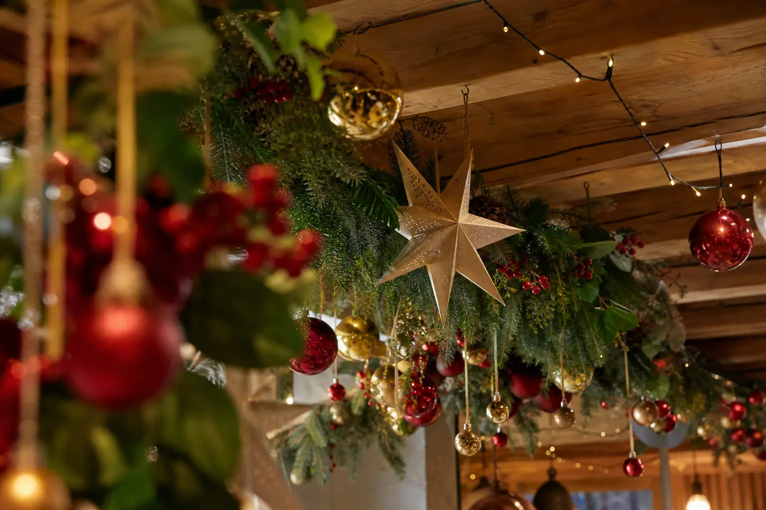 12 Christmas Ceiling Decorations That Make Everyone Look Up and Smile