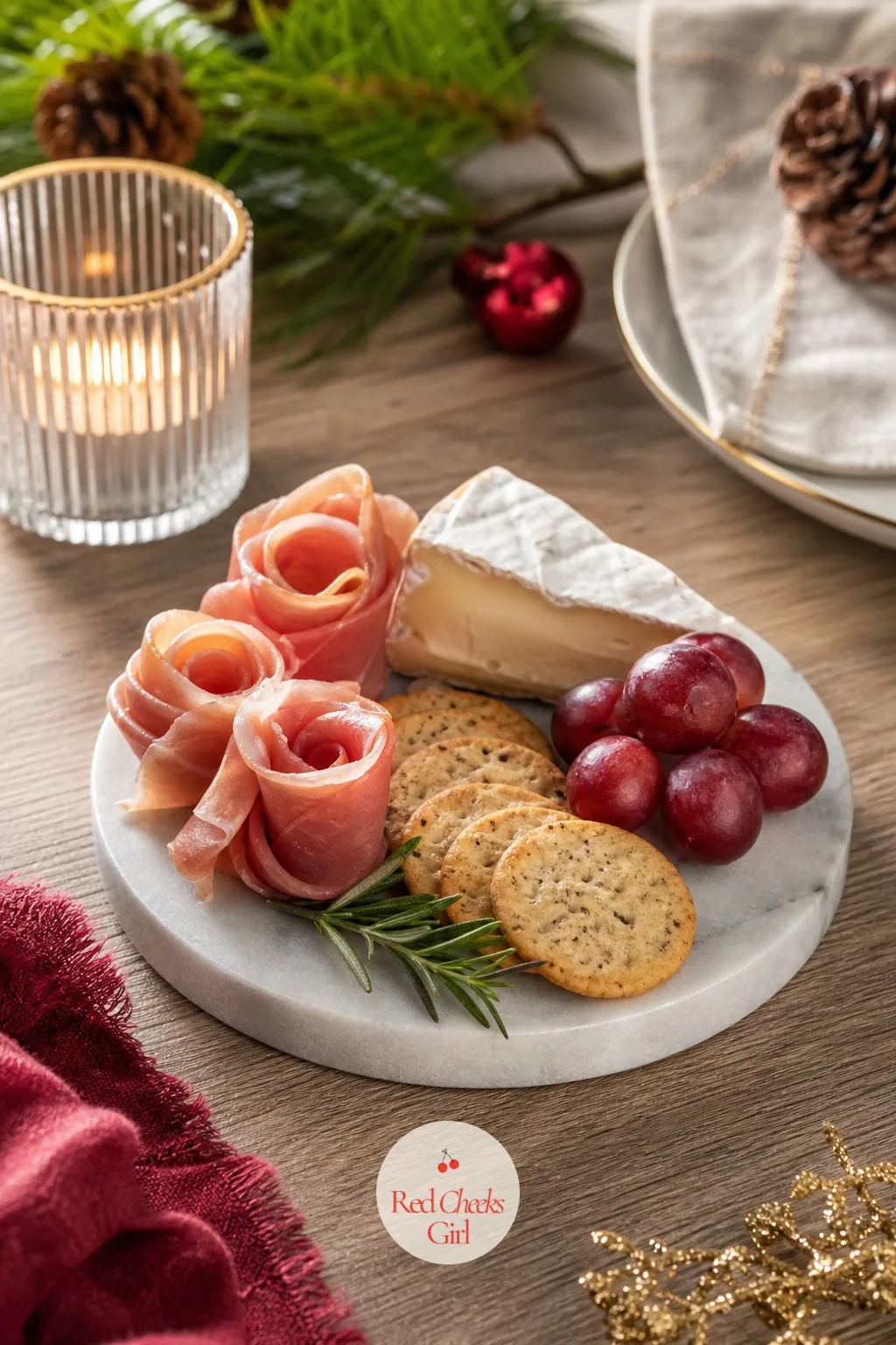 Mini Board for Two — Not every Christmas night needs a crowd. Christmas charcuterie board