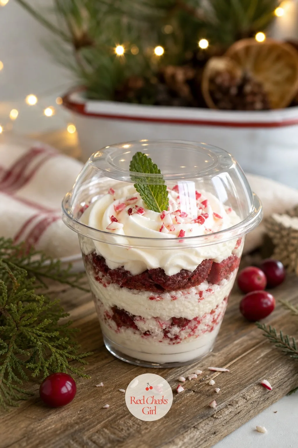Mini Dessert Cup — By the time this one reaches the table, most guests are ready for something soft and sweet rather than one more savoury bite. Christmas