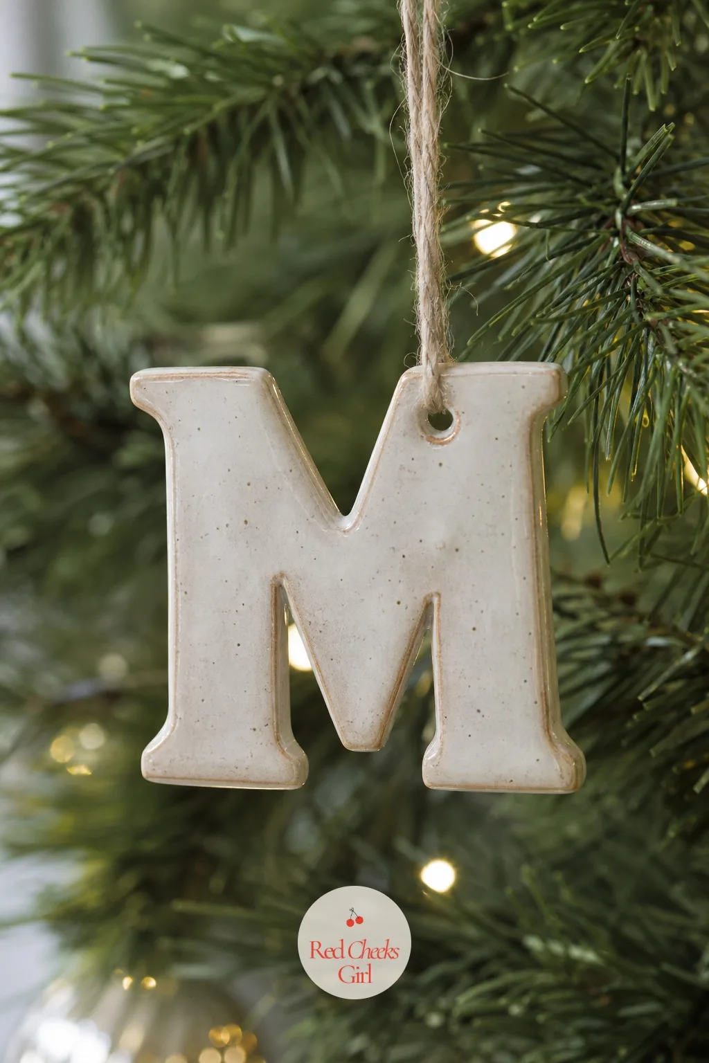 Polymer Clay Monogram Ornament — A tree full of bought ornaments can still feel like it belongs to no one in particular. Christmas crafts for adults