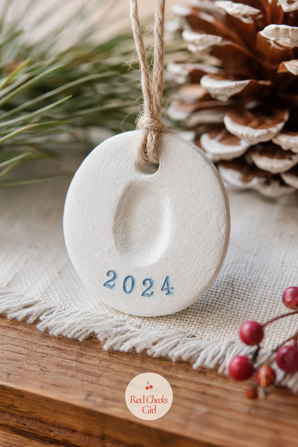Salt Dough Thumbprint Keepsake — This one is less about the finished look and more about who made it, which is exactly why it gets unwrapped and smiled at