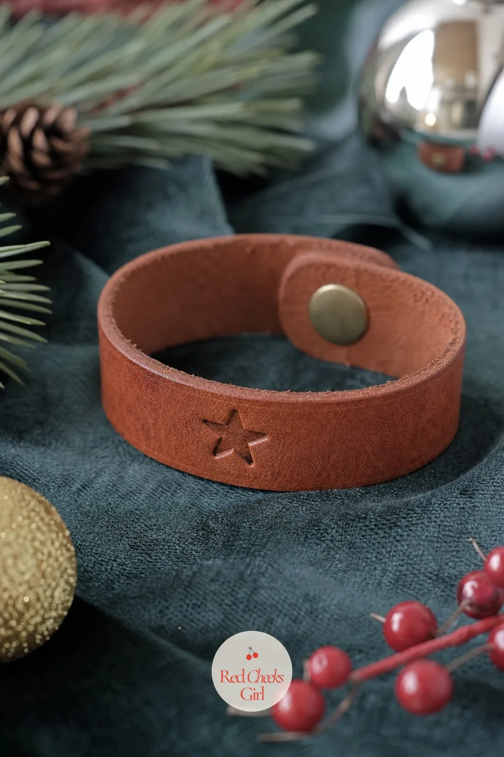 Stamped Leather Star Cuff — A leather cuff looks like a proper accessory rather than a craft project, which is exactly why it makes a good gift for someone who