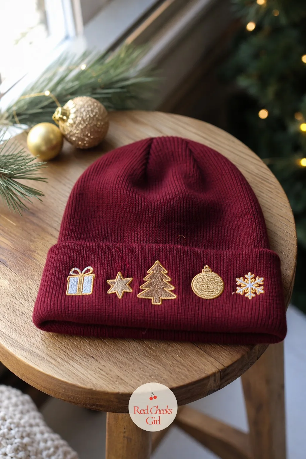 Iron-On Patch Beanie — A plain beanie from the drugstore needs a reason to feel like a gift. Christmas crafts for teens