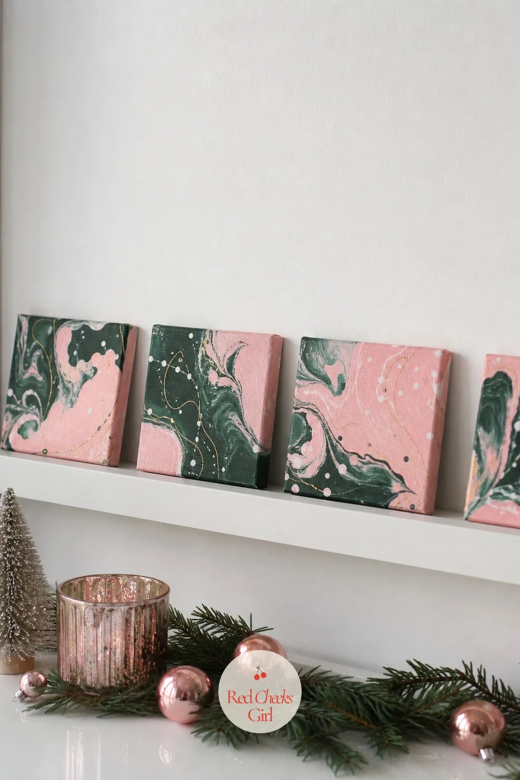 Mini Abstract Canvas Paintings — A full canvas painting is a weekend commitment nobody asked for. Christmas crafts for teens