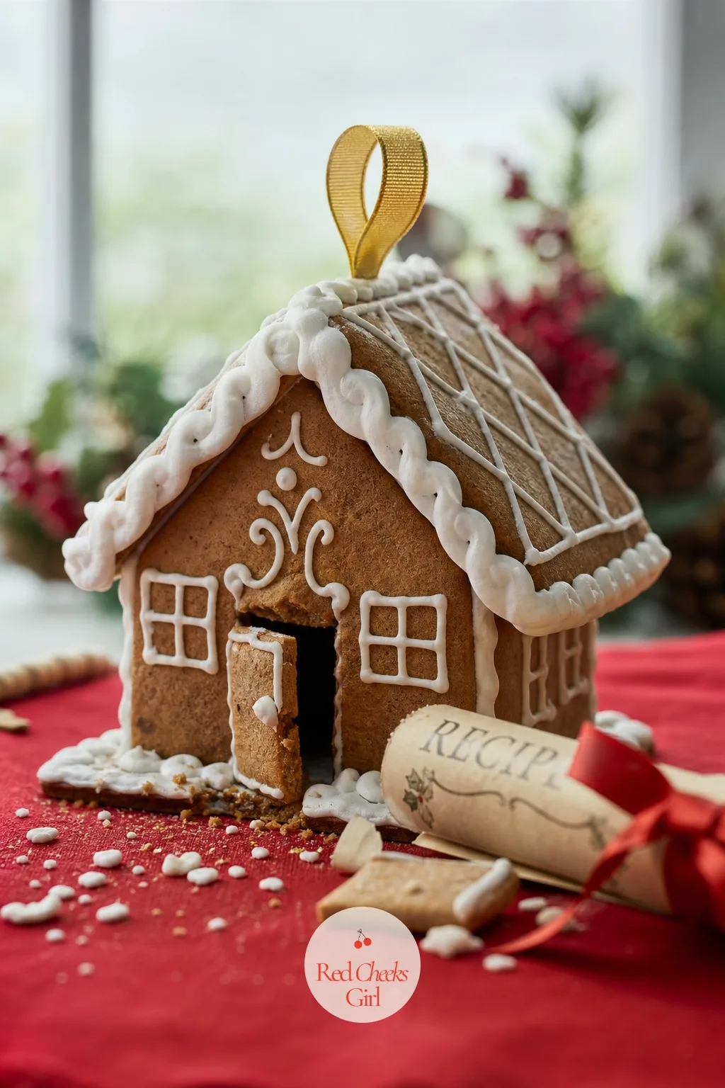 Gingerbread House Break-In — A gingerbread house with a locked little door is instant theatre: the real house stays intact while a smaller stand-in holds the