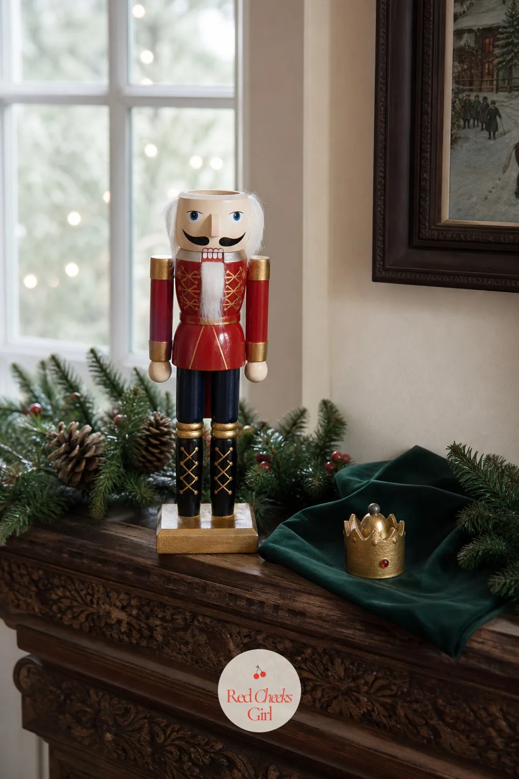 Missing Nutcracker Crown — A nutcracker figure stands guard over the mantel minus its crown, and the family has to recover it before the Mouse King (a stuffed