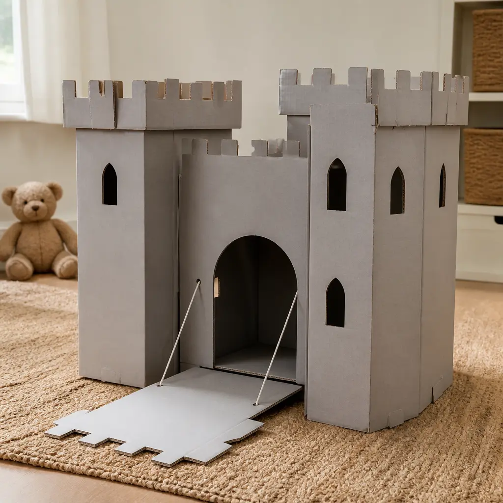 Cardboard Castle Kit — Forget the box the gift came in, this one is the actual present. Christmas gift ideas for kids