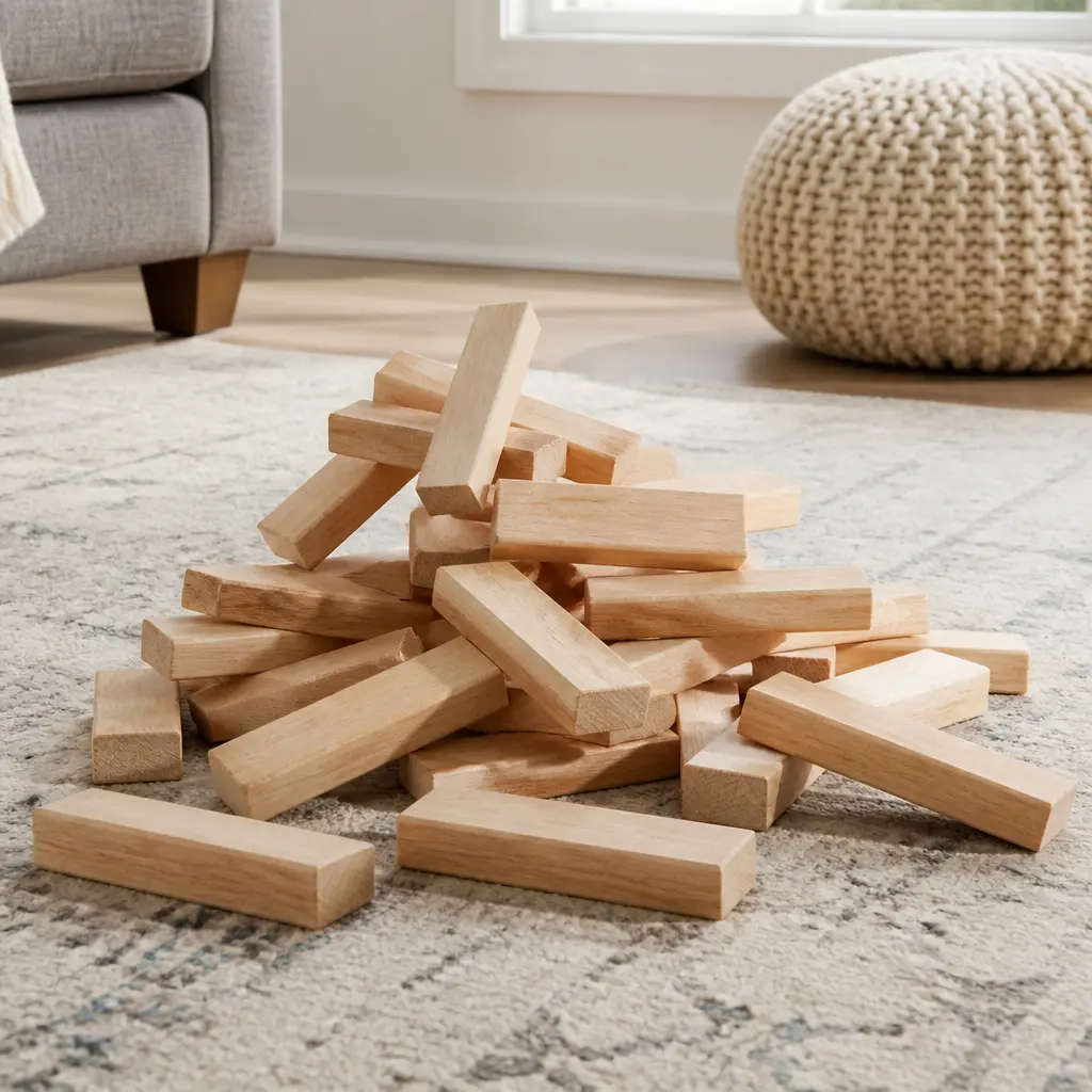 Giant Tumbling Tower — Scale changes everything about a familiar game. Christmas gift ideas for kids