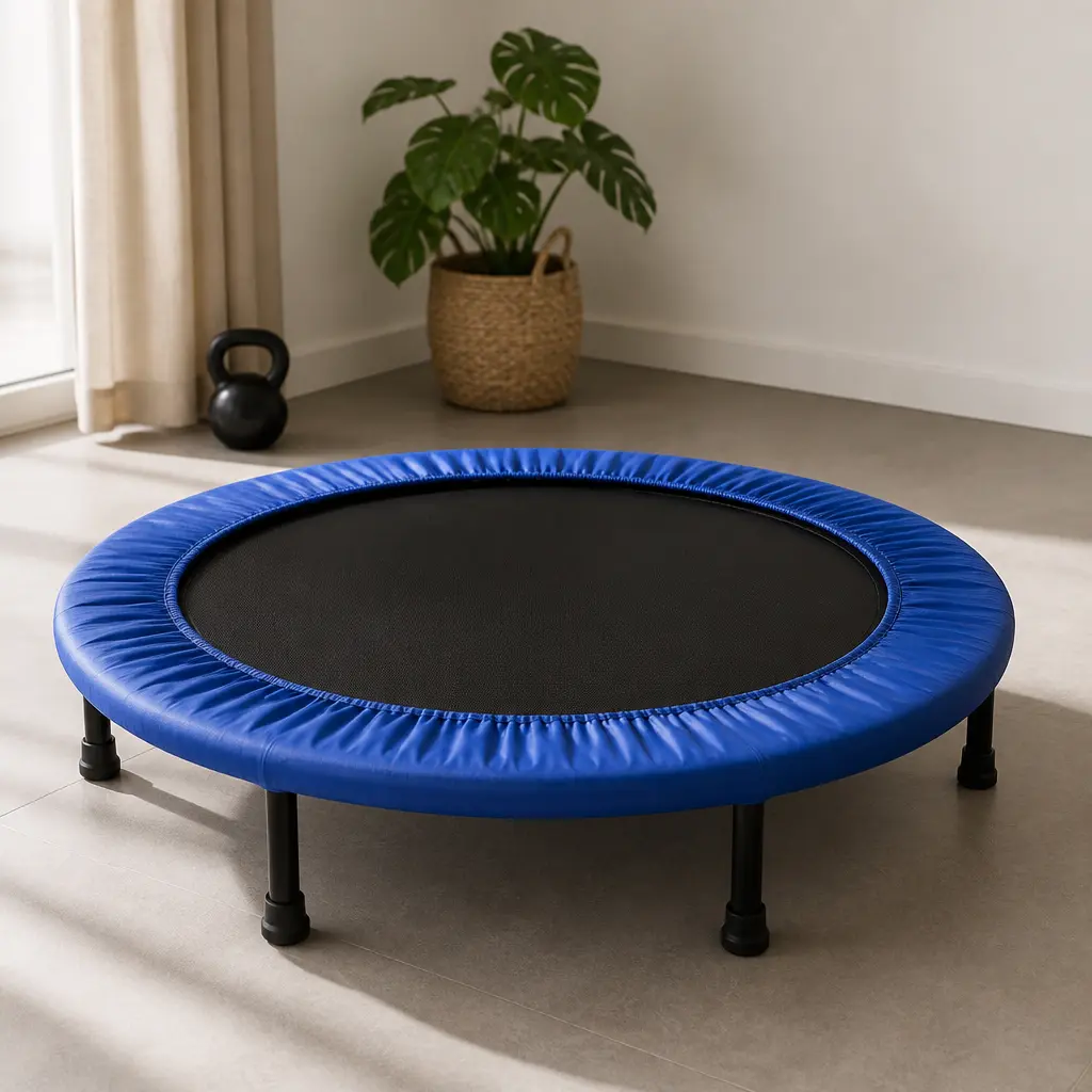 Indoor Mini Trampoline — Winter means fewer places to burn off a wild hour before dinner, and this solves that one problem quietly in the corner of a room.
