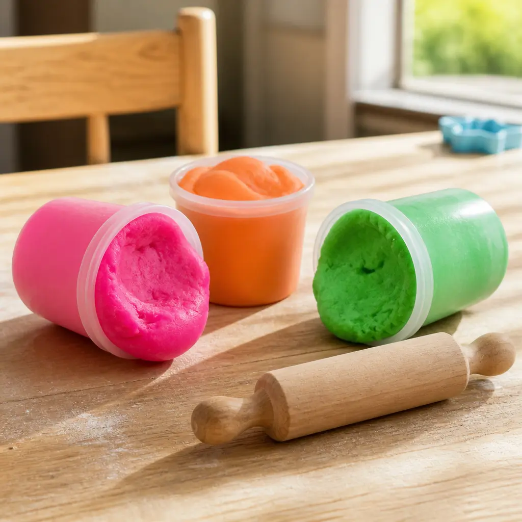 Scented Play Dough Set — Plain play dough is fine, but the scented kind adds a layer that makes squishing it feel like an event rather than a chore to clean up