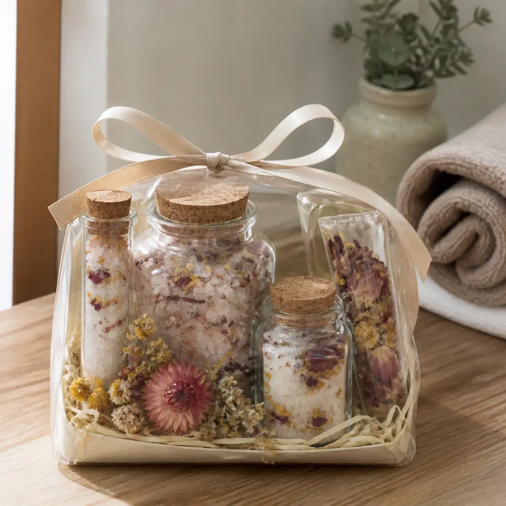 Bath Soak Set — If her idea of a night off is a hot bath with the door locked, give her a reason to make it a ritual. Christmas gift ideas for mom