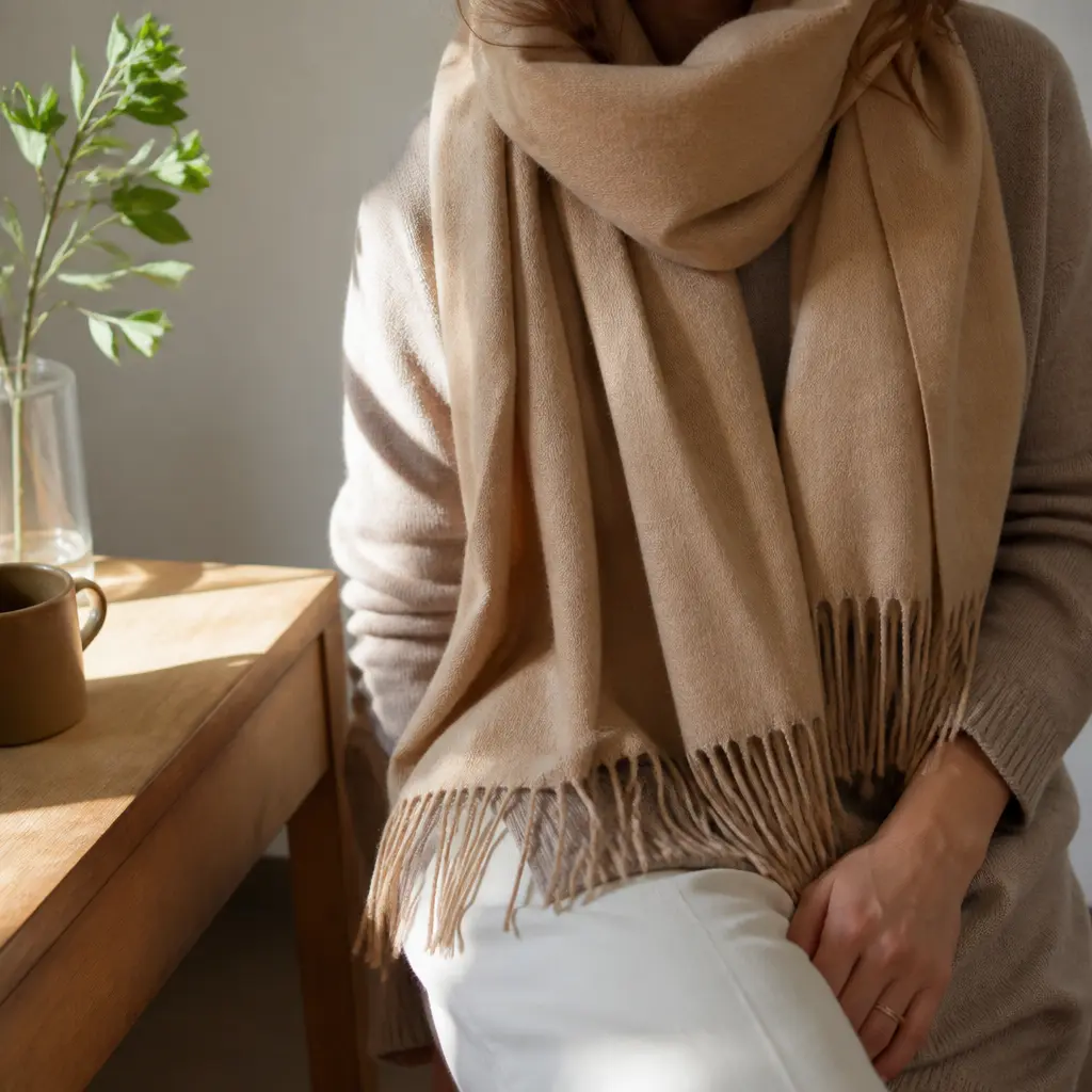 Cashmere Scarf — She owns plenty of scarves, but not one that feels like this against her neck. Christmas gift ideas for mom