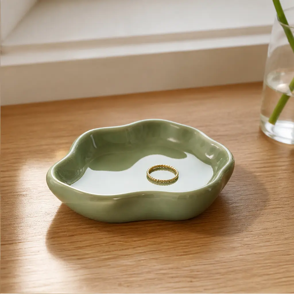 Ceramic Trinket Dish — Her rings come off at the sink every single day and land wherever they land. Christmas gift ideas for mom