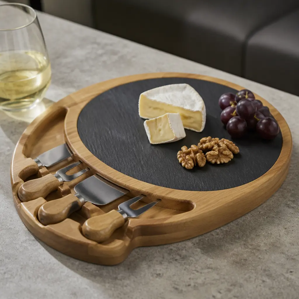Cheese Board Set — She is the one who ends up pulling together a plate of something whenever people show up, planned or not. Christmas gift ideas for mom