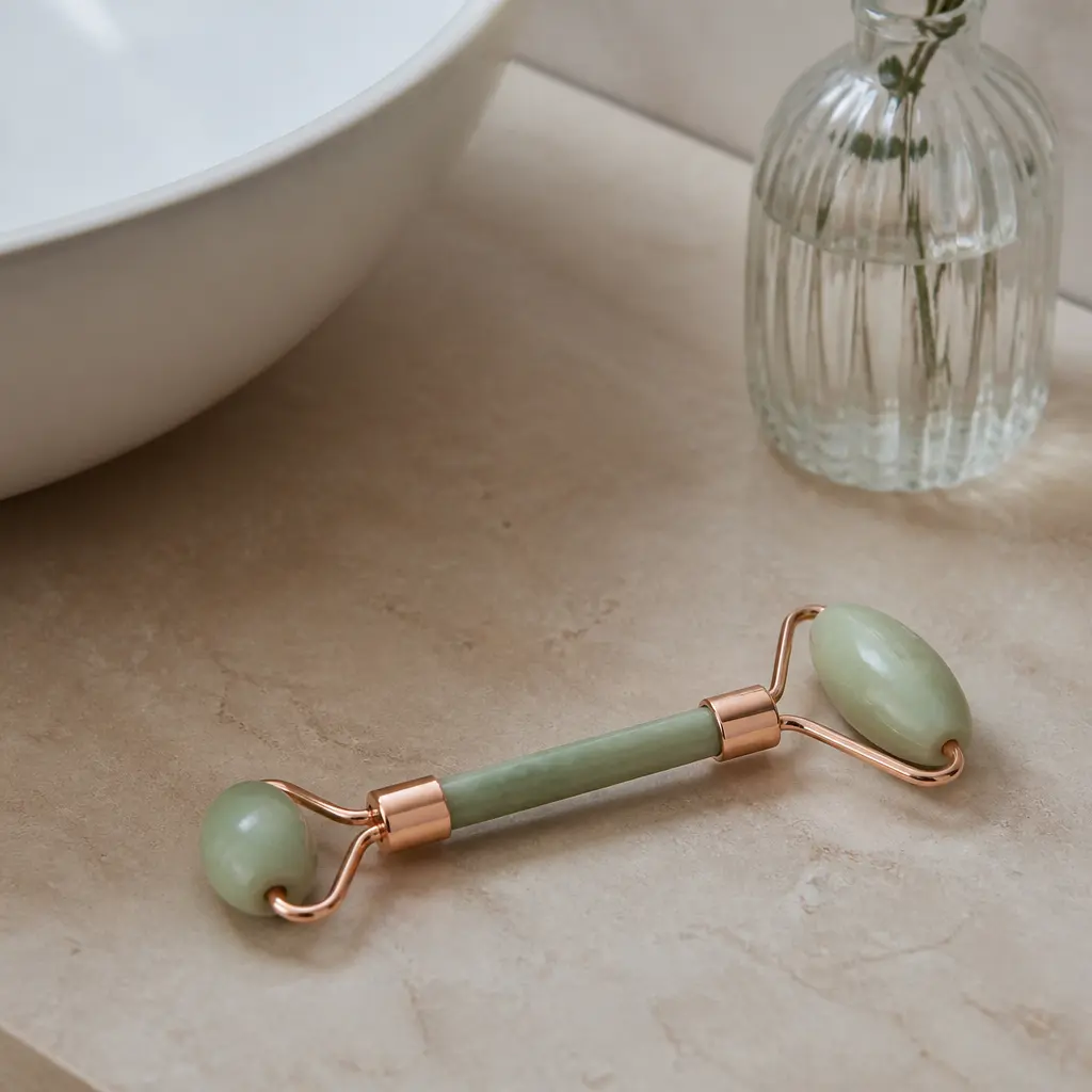 Jade Facial Roller — She has watched every video about skincare tools and never once bought one for herself. Christmas gift ideas for mom