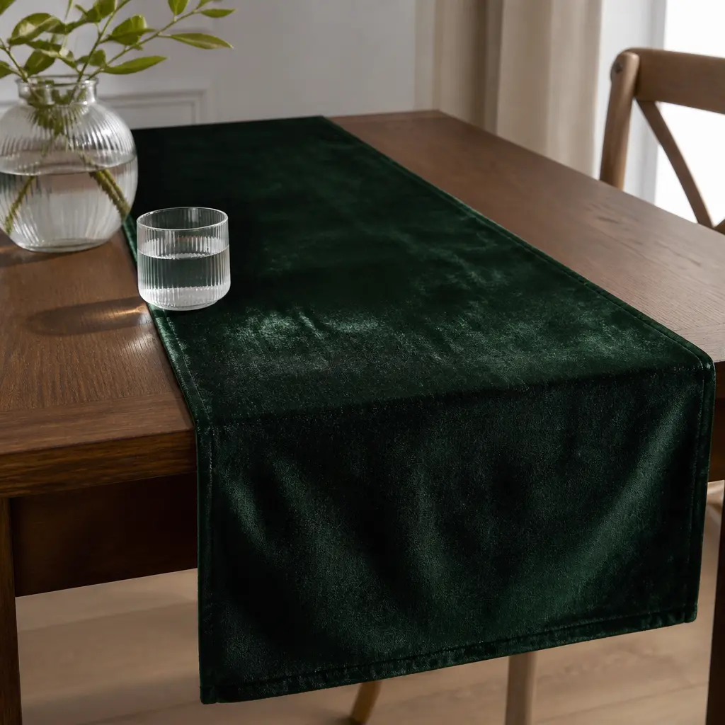 Velvet Table Runner — Her table does the heavy lifting every holiday and it could use something other than the same old cloth. Christmas gift ideas for mom