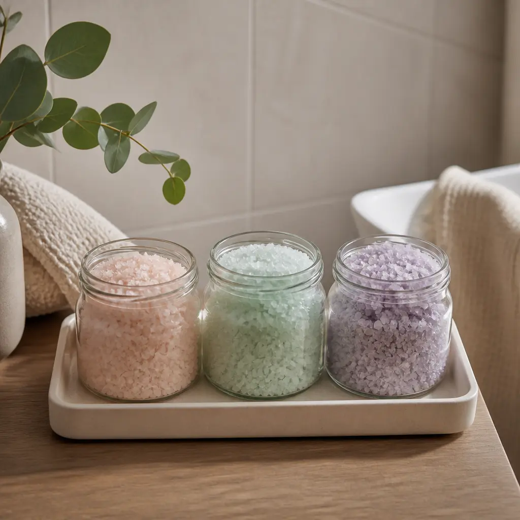 Bath Soak Set — A proper soak needs more than the bubble bath left over from a hotel stay, and this gives her a reason to actually run one. Christmas gift