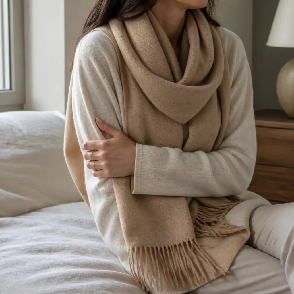 Cashmere Scarf — Light enough for an indoor cold snap, soft enough that she will stop reaching for the scratchy one in the hall closet. Christmas gift ideas