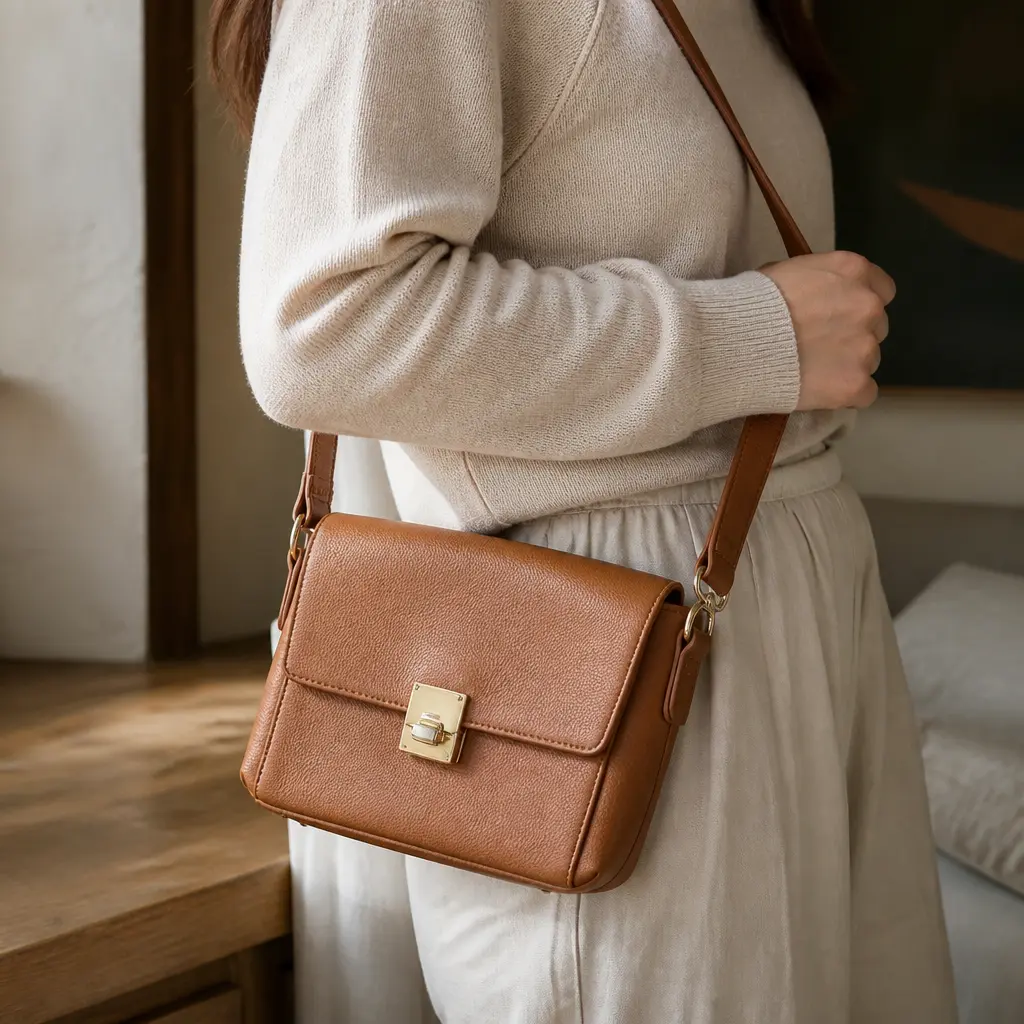 Leather Crossbody Bag — Small enough for a night out, structured enough for everyday errands, which is the whole reason it gets used so often. Christmas gift