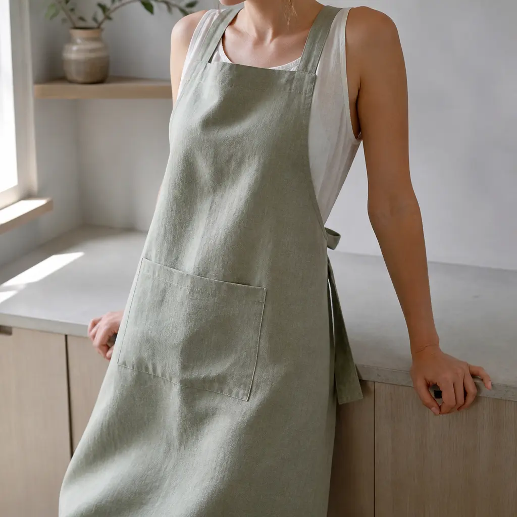 Linen Apron — For the woman who cooks for a crowd and always ends up wiping her hands on her jeans. Christmas gift ideas for women
