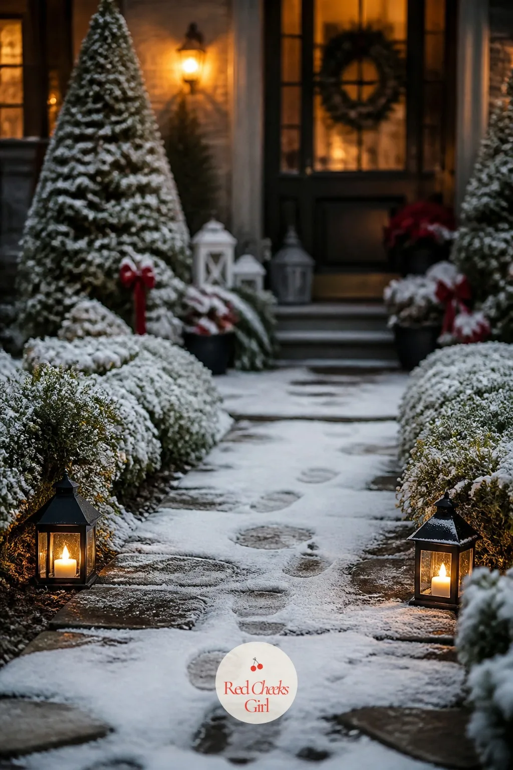 The Path to the Door — Nobody wants to be the guest fumbling up an unlit walkway in the dark. Christmas gilmore girls aesthetic