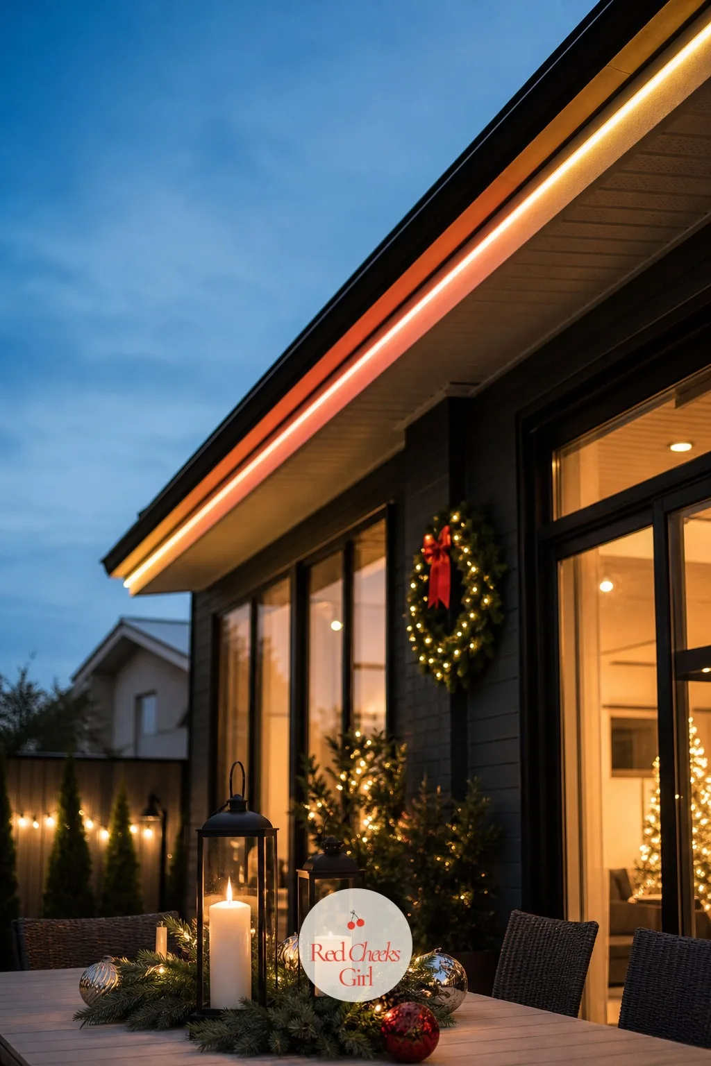 Color-Changing Smart Eave Lights — For the woman who wants to switch from warm white on a Tuesday to soft red and green for the party on Saturday without