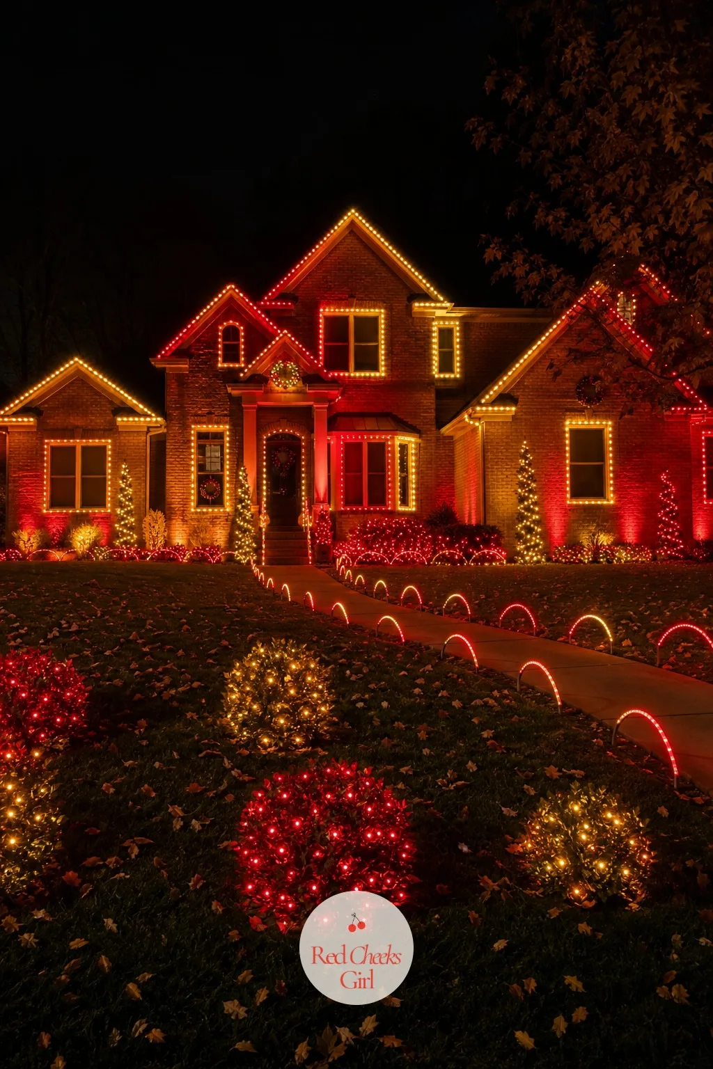 A Smart Light Show Synced to Music — For the one night a year the whole street actually comes to stand on the lawn, a synced light show turns the house into