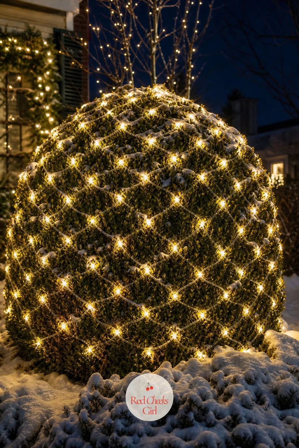 Net-Light Canopy Toss — Some years there isn't the patience for winding a single strand around every branch by hand, and that's fine, there's a version of this