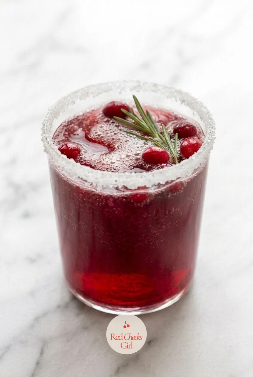 Christmas Mocktail up close